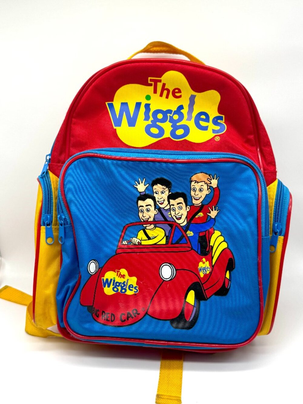 Vintage The Wiggles Kids Youth School Backpack Big Red Car TV Promo